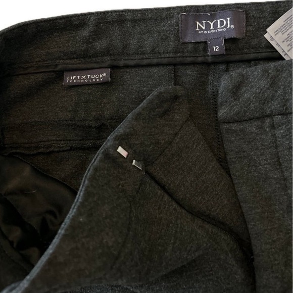 NYDJ Lift & Tuck technology StitchFix Straight leg Trousers in Charcoal - Picture 4 of 8